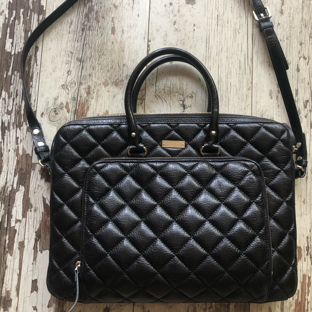Kate Spade quilted leather GoldCoast Janine laptop